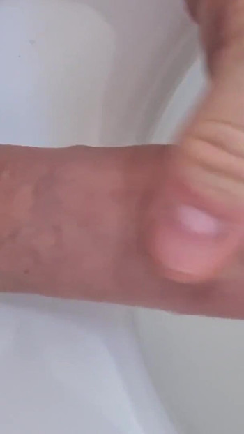 Spectacular moment from "Jerking off, pissing and cumming all in one"