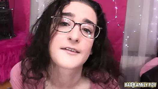 BadFamilyPOV - Lyra Lockhart barters her busty body for her stepdad's tutoring