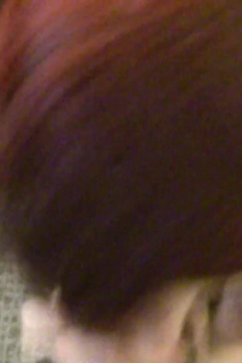 Redhead giving sloppy blowjob