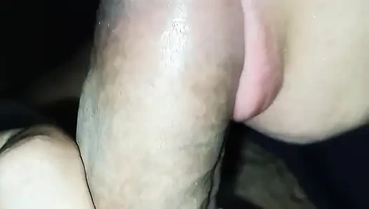 Daddy give me your milk! I suck my daddy's hairy cock until he ejaculates and I can swallow all the hot milk