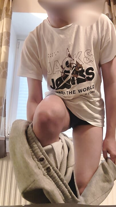 Playing naked at the window