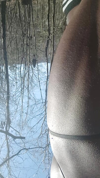 Some outside sexy time in the backyard