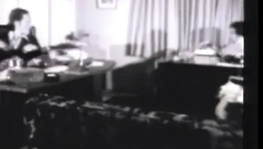 Vintage licking hairy pussy fucking
