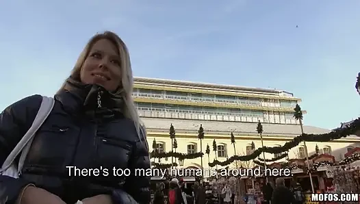 Öffentliche abschleppen - Adrienne ist dtf ein stanger pOV