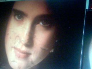 Coming on Jennifer Connelly's Face