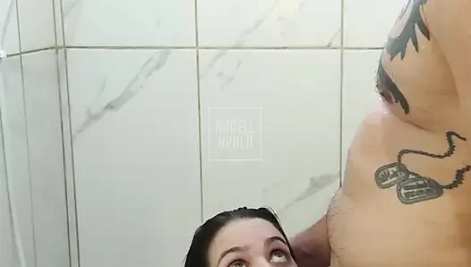Real Couple in Shower Having Wet and Long Sex - Amateur Homemade