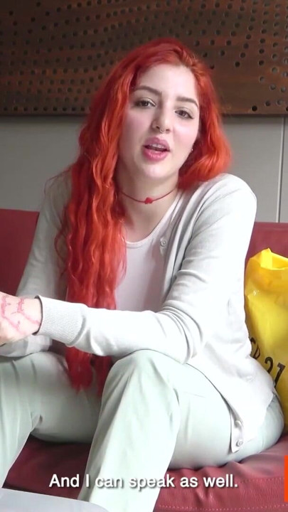 Dont be fooled by her cute face this THICK LATINA REDHEAD likes it ROUGH and sloppy | Clip 1