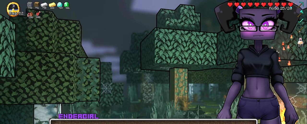 Kraf miang Minecraft - Bahagian 41 Lesbian Cinta Alex oleh Loveskysanhentai