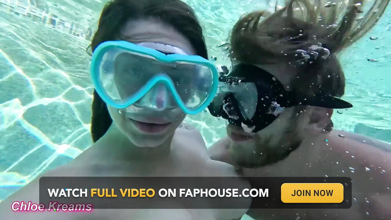 Underwater Suck and Fuck! Getting Used in the Pool by Big Cock - Chloe Kreams, Steve Rickz