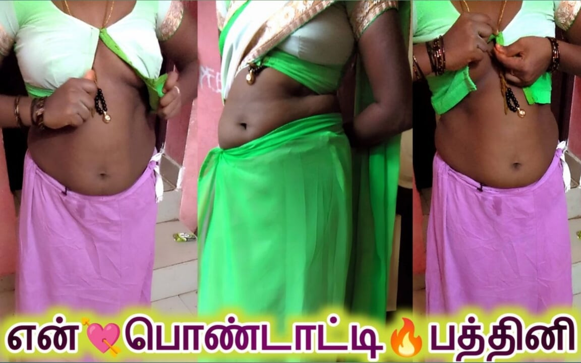 Desi Tamil dziwka żona Renu Bez bluzki stanika i bez majtek halka Saree złośliwiec dla tajnego kochanka! Indianhotwifex