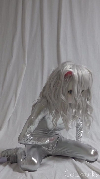 Plata zentai kigurumi gato cumming