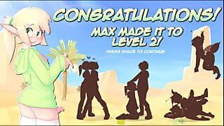 Max the elf pornplay hentai game ep.1 - urocza gejowska elfka związana z dziką dziewczyną-potworem futanari