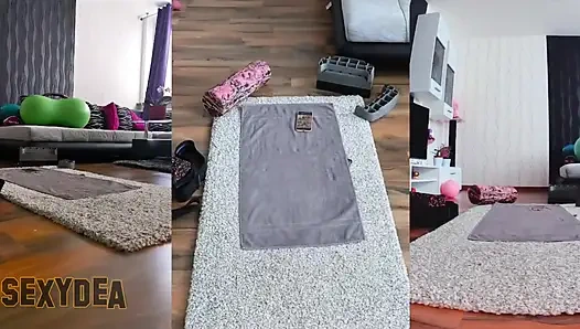 Selidiki sensualitas asli: tiga pemandangan kamera dari latihan bugilku!