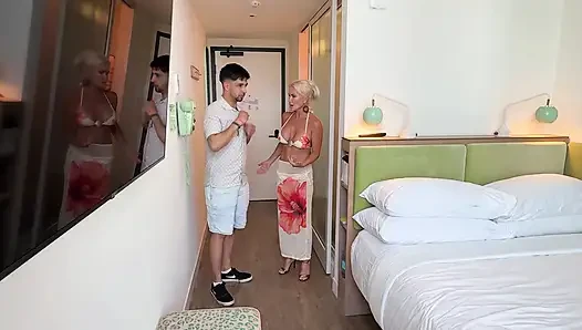 MILF Tatiana Steele Fucks Her Stepsons Friend Santi at Spring Break