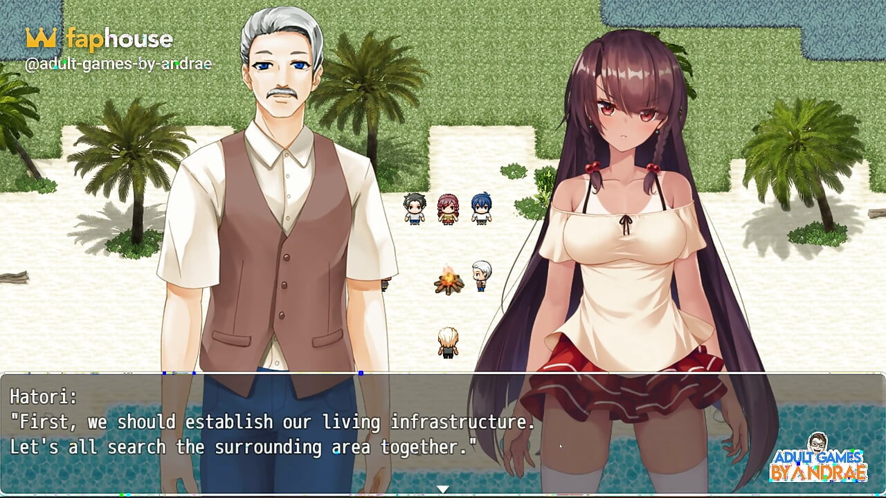 Island Ntr Survival Ss Gameplay Part 1 - 1 Woman and 5 Men in an Island