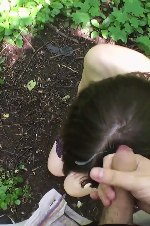 He Brought Me Into the Forest to Jerk off and Cum on My Hair