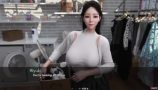 Japanese Stepmom Needs Help And Showing Her Big Ass With Mini Skirt