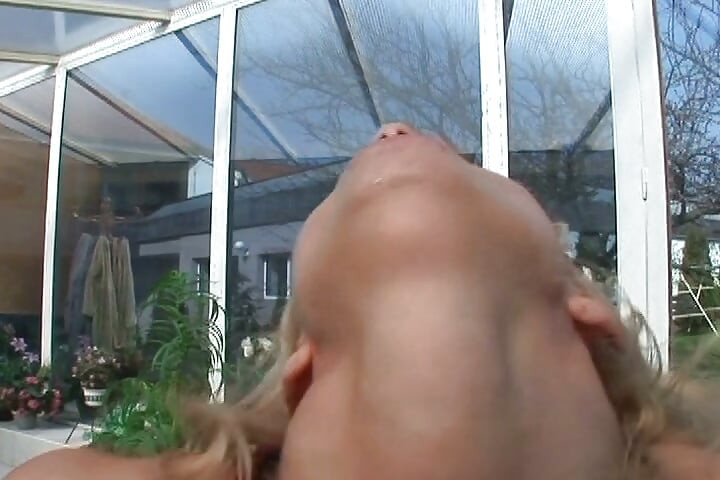 Blonde MILF in Stocking Assfucked by the Pool