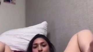 Latina playing with herself