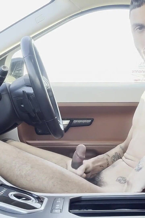 Jerking off Until I Cum in the Car