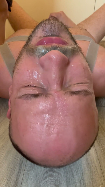 Filthy pig soaked in snot, piss, drool and cum | Clip 1