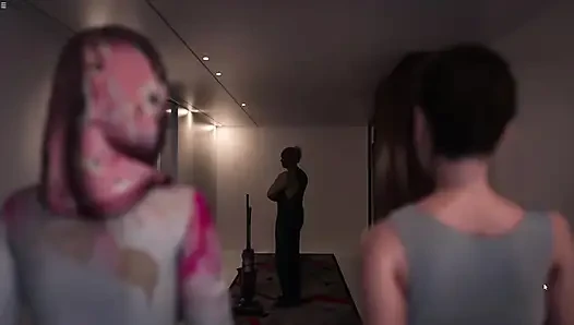 Yasmin Caught Her Stepsister Riya Having Fun With Old man In Lift