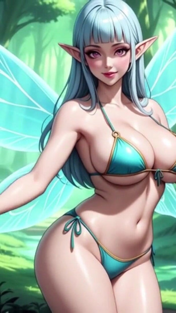 Slatki vilenjaci s velikim sisama u šumi (Ai animacija) | Isječak 1