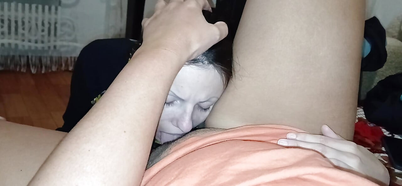 My neighbor licks, sucks, kisses my pussy while her husband takes a shower
