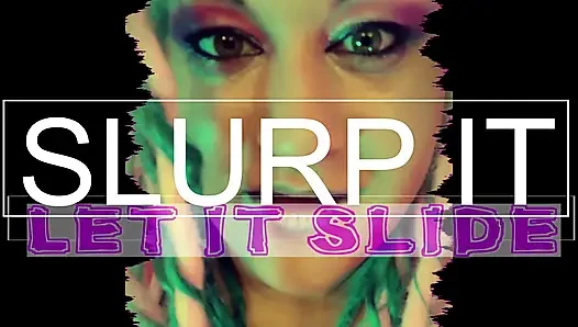 Wank and slurp with goddess lana cei looper for dumb dumb heads