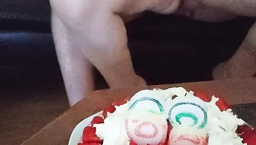 Birthday of a very slutty granny 62 years old