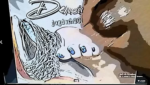 Çizgi film versiyonu. dals' seksi ayakları için çifte haraç