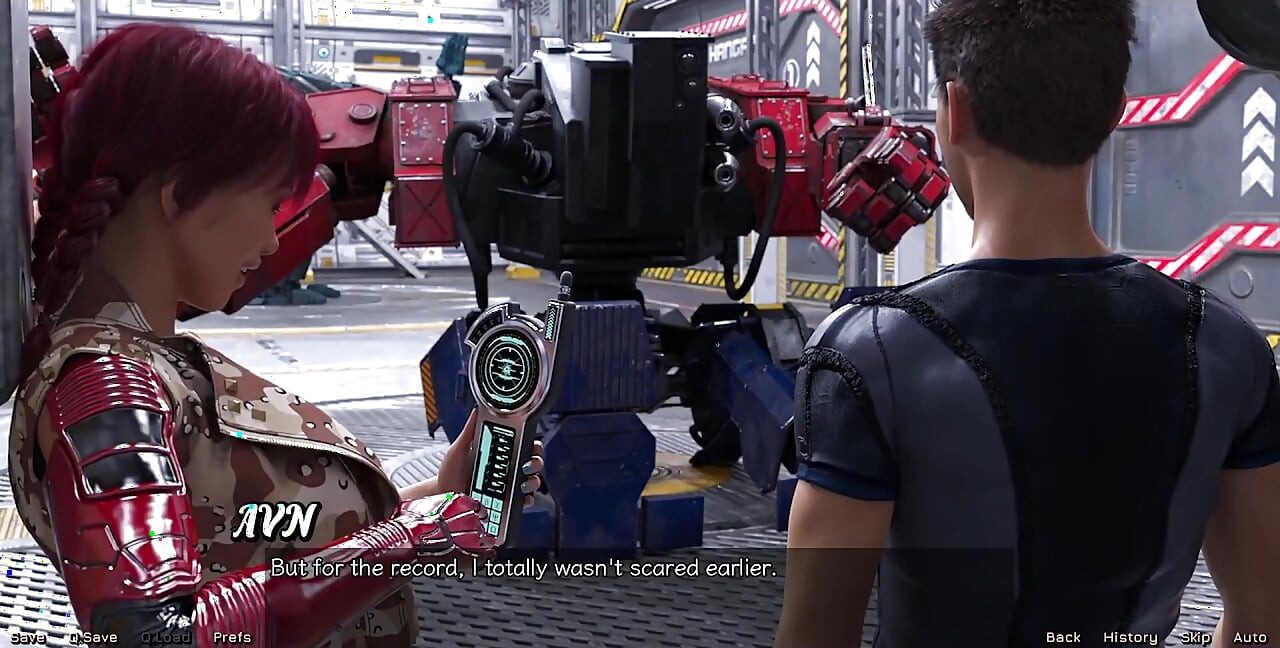 Stranded in Space - Flirting with a Half Robot Girl