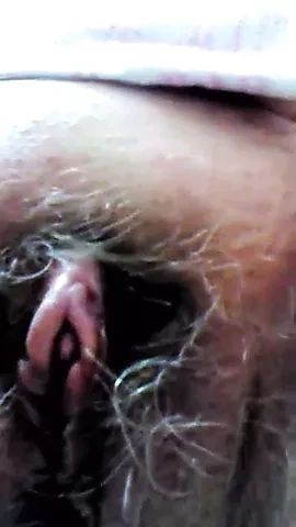 Hairy granny loves to cum