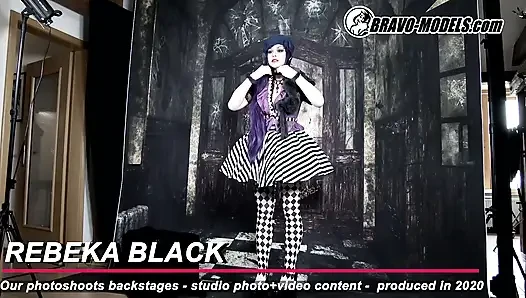 386-backstage fotoshooting rebeka black - Erwachsener