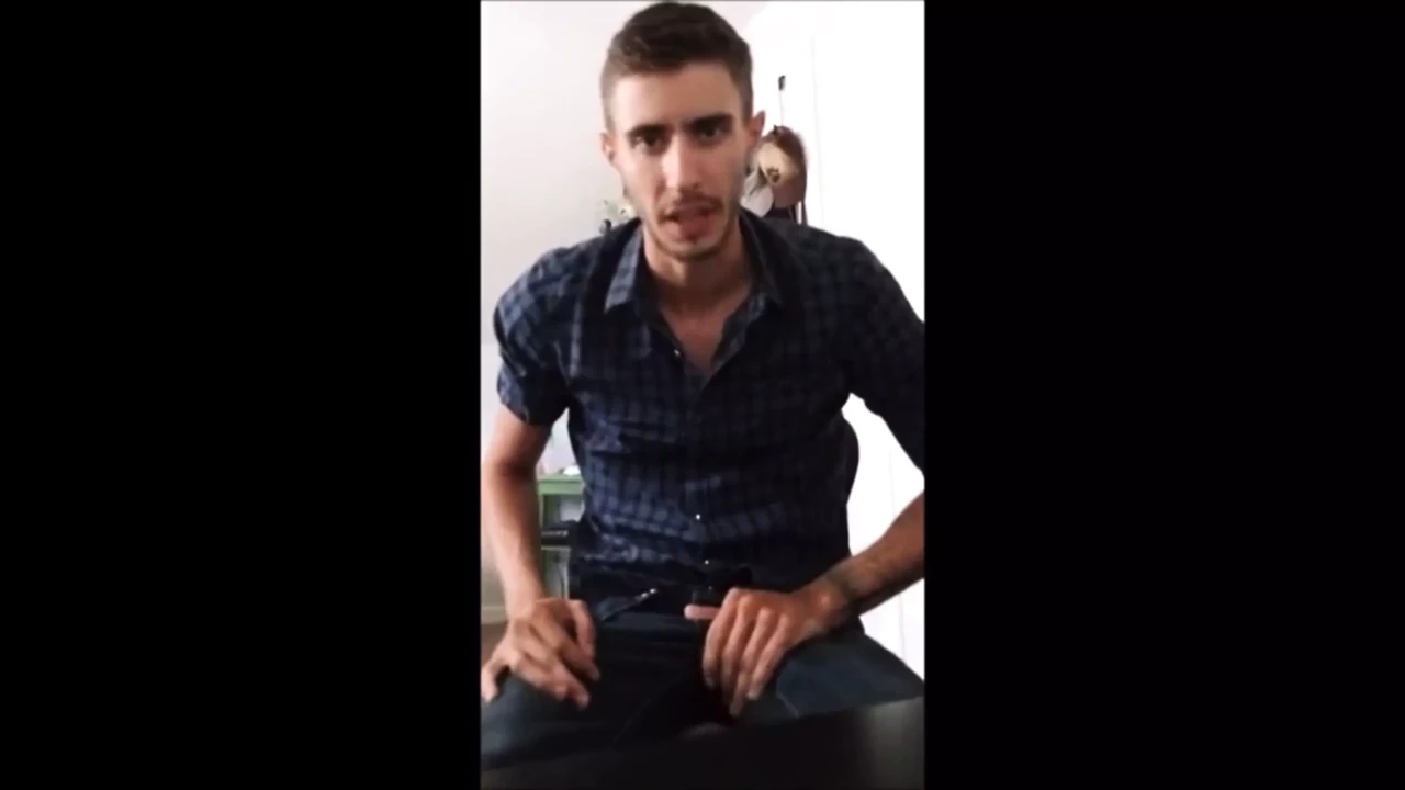 HOT Israeli with HUGE dick jerks off in bedroom