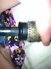 Dirty slut becky fucking her wet pussy with a brush