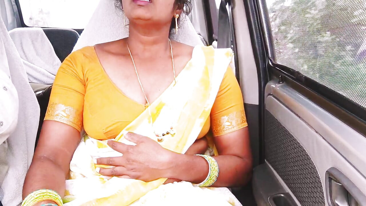 Indian Car Sex. House Maid Try to Fucking with House Owner. Telugu Dirty Talks.