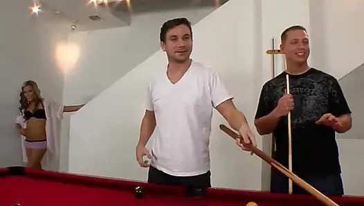 Wet Threesome with Two Hot Cocks for This Blonde Horny Slut