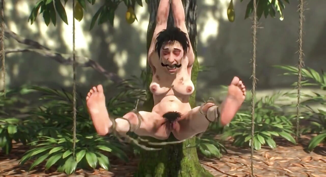 Esclavitud de árbol de frutas de abuelita vieja - cachonda y desesperada por anal