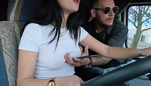 I picked up an UBER Client without a bra