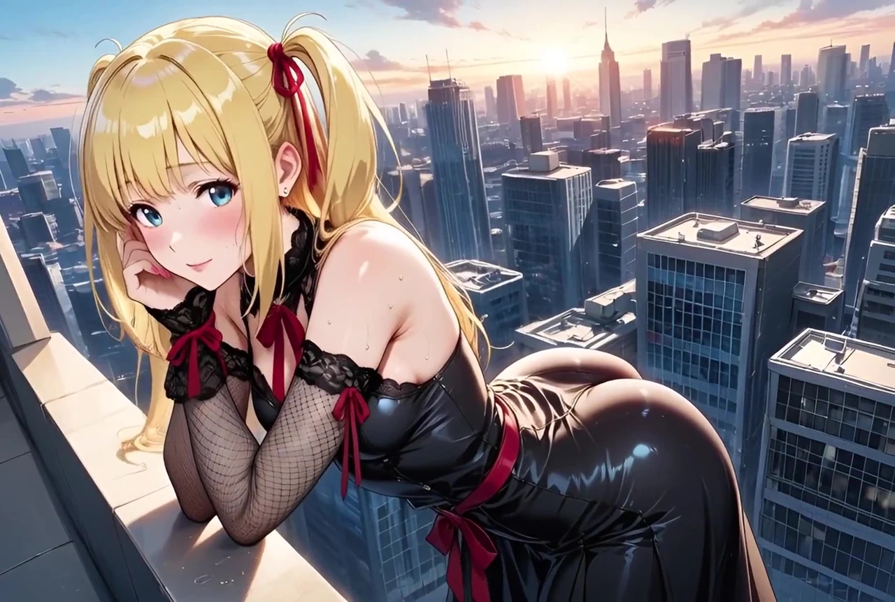Amane Misa, Death Note'un yapay zeka uyarlamasında Light'ı merkezin çatısında baştan çıkardı