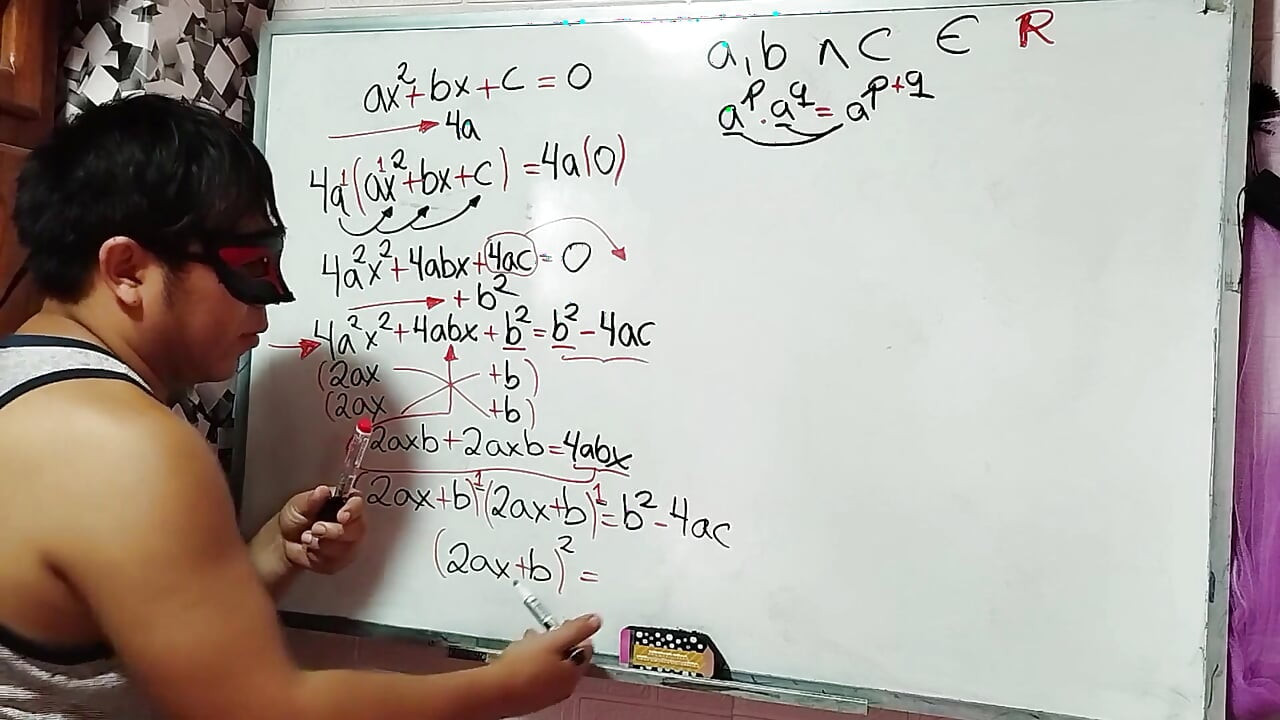 29 Algebra: Sexual Demonstration of the Equation of the Second Degree