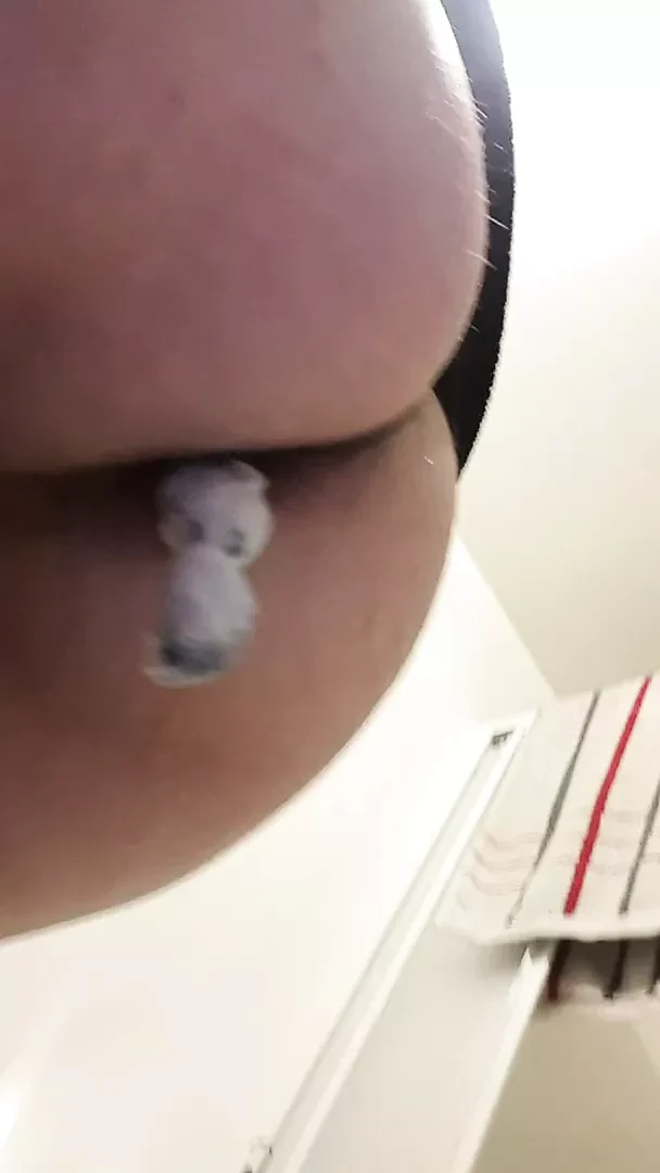 Horny at work. Various objects, anal stretching