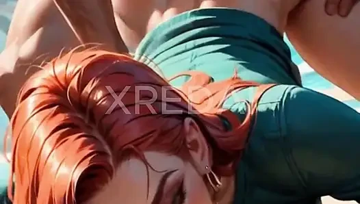 RUIVA NIMMT FORTE VON HINTEN, VIDEO DER AI-GENERATION, AI-GENERATED