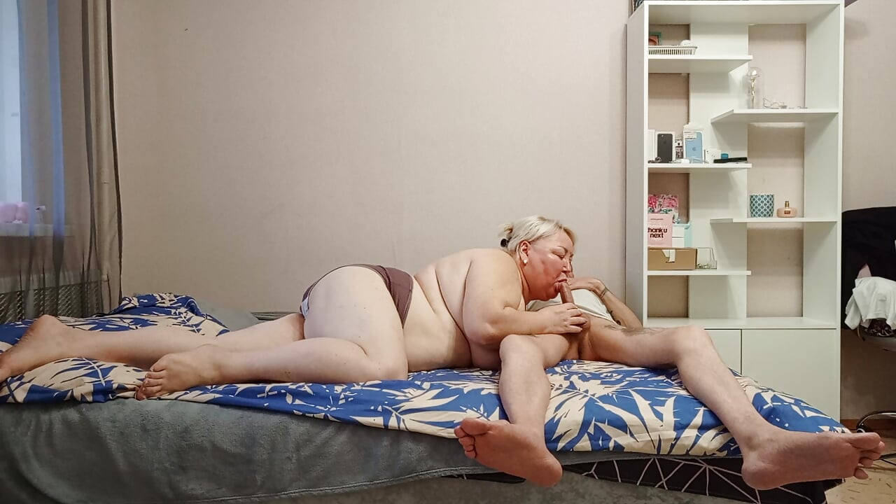 cumming from my stepmom's deep blowjob