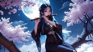 hot traditional Chinese style girl squeezes out your seed