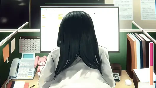 Hentai Game – This Office Worker Keeps Turning Her Ass Towards Me