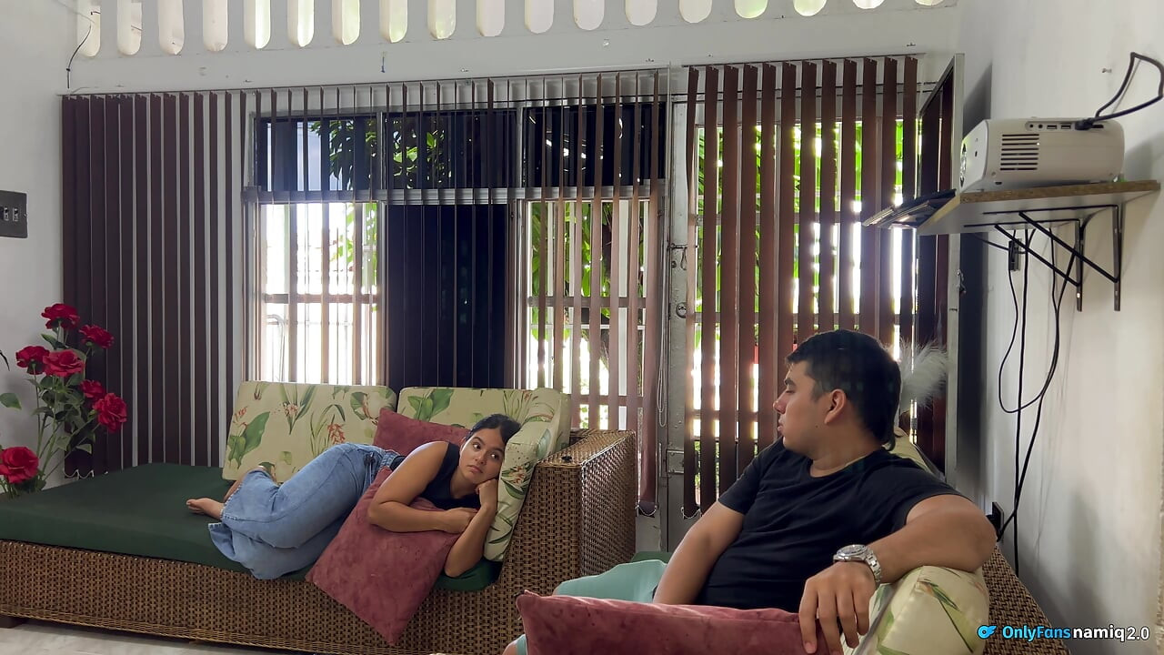 My classmate fucks with me and my parents listen from the outside!
