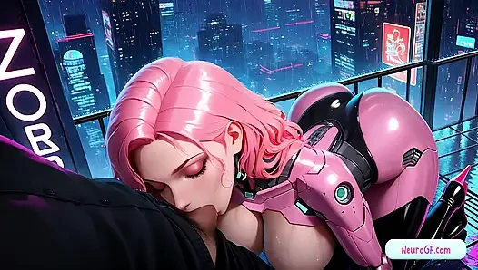 Cyber beauty undress and takes slow fuck