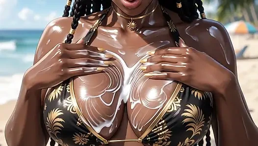 Busty Bikini Babes Topless Beach Compilation Hentai